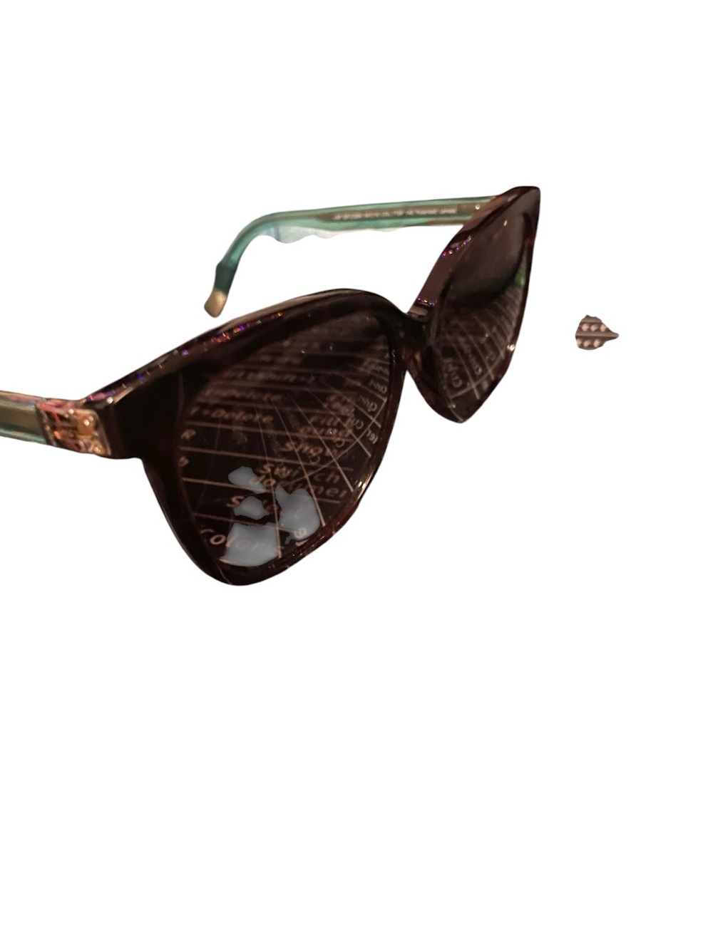 Furla SFU258K Tortoise & Mint Green Polarized Sunglasses with Case - Picture 10 of 15